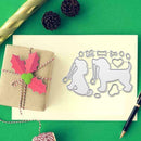 Adorable Dog Metal Cutting Template Card Making Stencil Decoration O7Q2