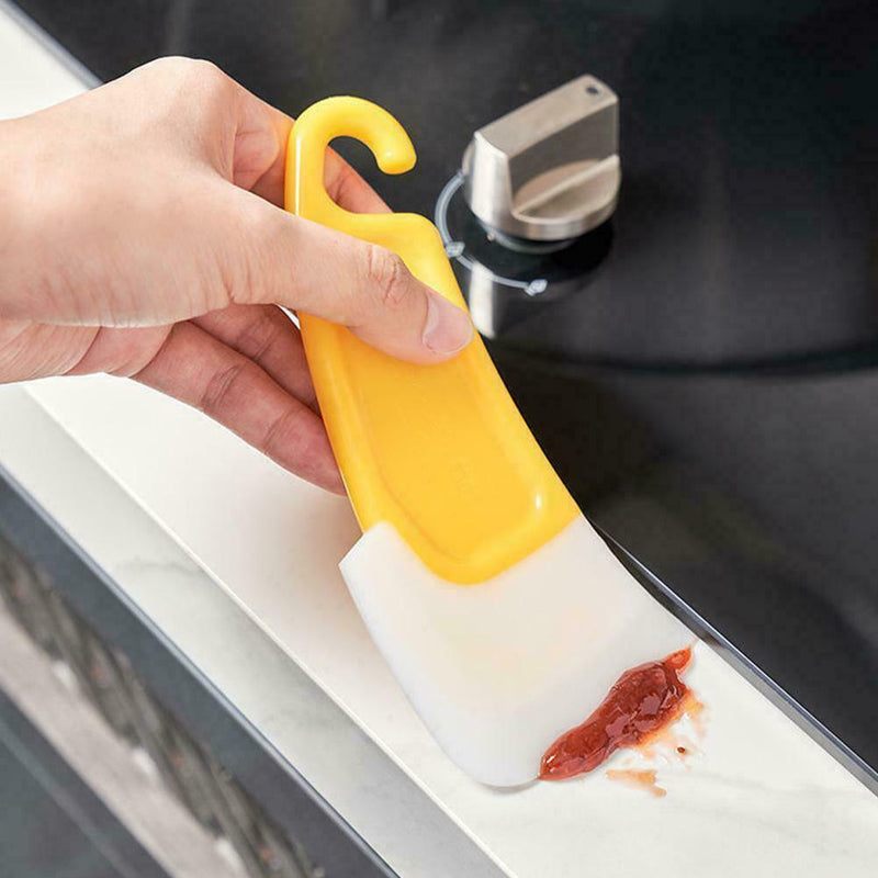 Silicone Oily Scraper Kitchen Utensil Pan Cleaning Cooking Tool Spatula S1D5
