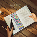DIY Special Shape Diamond Painting Leather Bookmark Tassel Flower DIY Book