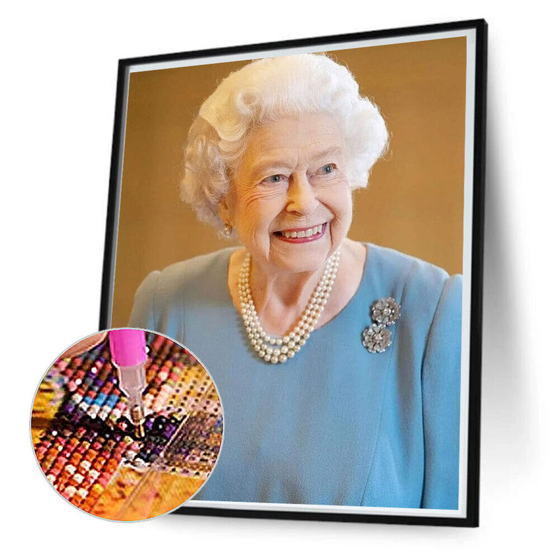 #A The Queen of England 5D DIY Diamond Painting Kits Full Square Drill Wall Deco