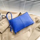 Women Clutch Handbags Envelope Long Wallet Solid Color Lady Party Evening Purse