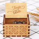 Wooden Hand Cranked Music Box Decoration for Music Lover Birthday Party Ornament