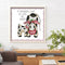 14CT Printed Partial Cross Stitch DIY Two Cows Hand Painting Bedroom Decoration
