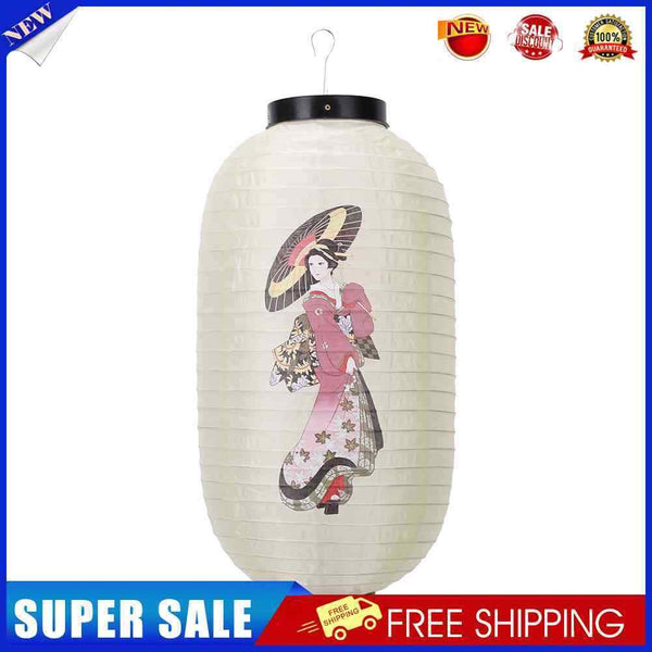 10 inch Lantern Fabric Japanese Style Printing Cloth for Sushi Restaurant D