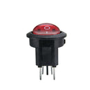 10PCS Mini 4 Pin ON-OFF Red KCD1-105 With Light Power Switch Rocker Switch