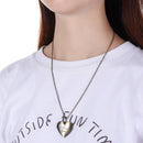 Oval Jewelry Chain Friend Heart Shaped Necklace Pendant Photo Picture Locket