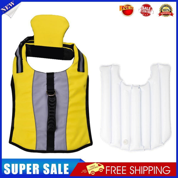 Pet Life Jacket Dog Life Vest Puppy Safety Clothes for Swimming Boating (M)
