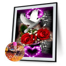 Rose Love DIY Full Round Drill Diamond Painting Picture Rhinestone Handwork K