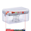Soap Box with Bubbler - Transparent Dishwashing Soap Saver Box Case (Grey) Newly