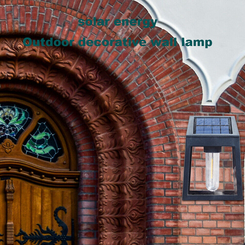 Waterproof Solar Light Decorative Tungsten Lamps Outdoor Wall Garden Decoration