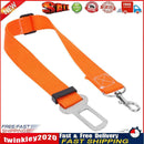 Car Pet Dog Seat Belt Puppy Safety Seatbelt Dog Harness Lead Clip (Orange) Newly