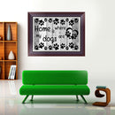5DDIY Diamond Painting Cross Stitch Dog Home is Where Rhinestone Embroidery