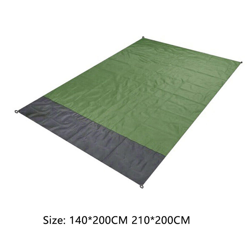 Waterproof Mat Foldable Picnic Beach Sitting Pad Kit (Army Green 210x200cm)