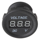 LED Digital Voltmeter Bule LED Auto Gauge Maßnahme DC 12V 24V Spannung Kurzschlu