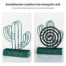 Nordic Mosquito Repellent Incense Holder Incense Rack Desk Ornament (Green)