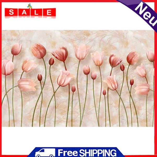 5D DIY Diamond Painting Flowers Full Round Drill Rhinestone Picture Room Decor