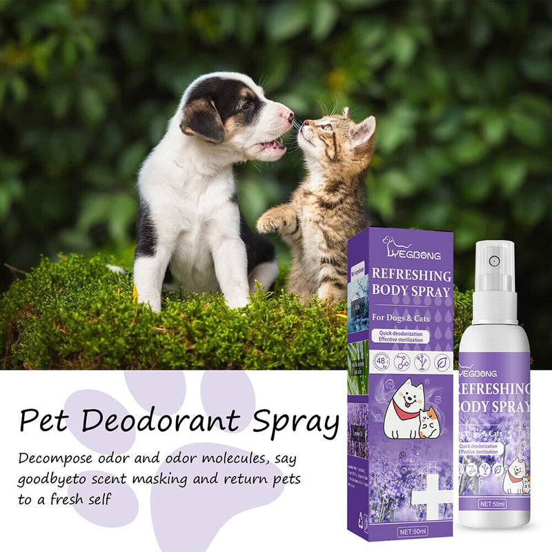 Lavender Oil Dog Deodorizer Spray for Cats Deodorizing Perfume Remove Odor