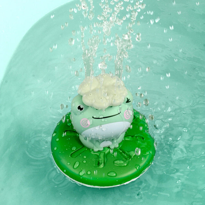 USB Charging Water Play Spray Frog Toddler Baby Bath Swim Pool Cute Toys