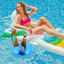 Coconut Tree Inflatable Drink Coasters Beverage Cup Holder Summer Floating