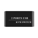 2 Ports HD KVM Switch HDMI-Compatible USB 4K HD Keyboard Mouse Splitter Switcher