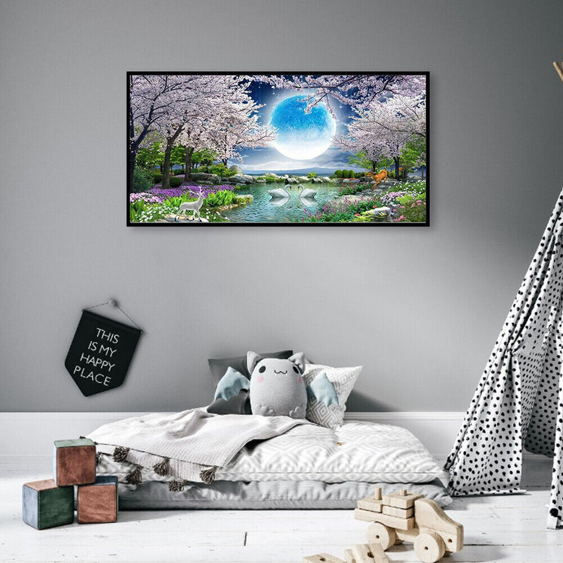 DIY Beautiful Scenery Full Round Diamond Painting Mosaic Kits Wall Decor Craf
