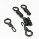 20pcs Fishing Back Clips Locking Tube Rubber Tubes Carp Tackle Accessories