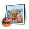 Cow Flowers Diamond Painting Rhinestone Full Round Drill for Room Decoratio