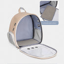 Pet Carrier Bag Clear Dog Cat Travel Breathable Outdoor Backpack (Beige) Newly