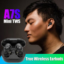 A7S True Wireless In Earbuds Mini Bluetooth 5.0 Earphones with Charging Case