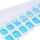 14 Grids Silicone Ice Cube Tray Summer Homemade Ice Cube Mold (Sky Blue) Newly