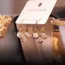Women Wedding Party Opal Ear Stud Lily of The Valley Drop Earrings Earrings