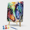 Color Horses Oil Painting By Numbers Canvas Wall Drawing Kit DIY Gift Home Decor