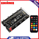 PWM Fan Hub 8-Port 4-Pin PWM Fan 3-Pin Addressable RGB LED Hub Remote Control