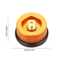 Camping Stove Adapter Split Stove Gas Adapter Converters for BBQ (Yellow)