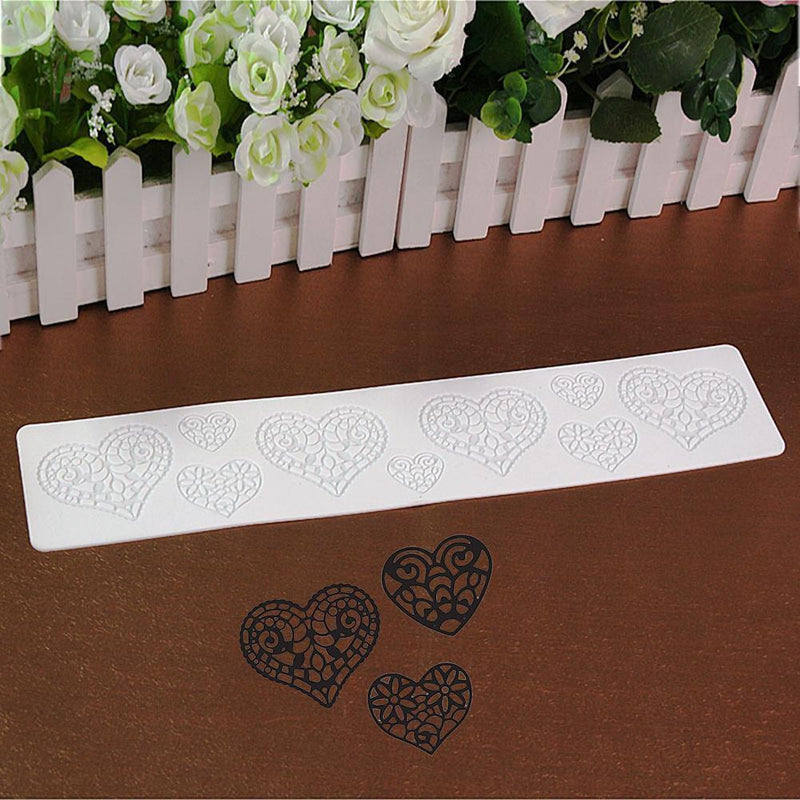 Lace Silicone Sugarcraft Mold Fondant Mat Pastry Cake Decorating Tools (A)