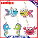 5pcs Diamond Painting Acrylic Keychain DIY Crystal Drill Key Ring Pendant Charms