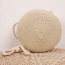 Korean Kids Girls Shoulder Bags Straw Round Lovely Summer Messenger Mini Handbag