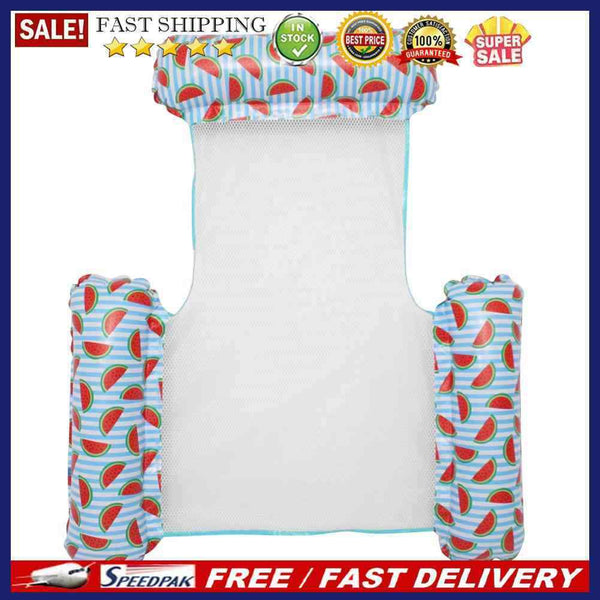 PVC Water Hammock Float Lounger Pool Inflatable Recliner Chair (Watermelon)