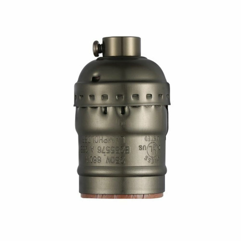 Edison Cable Pendant Lighting Socket Aluminum Shell  E27 Bulb Lamp Holder