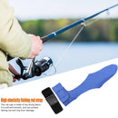 2pcs Fishing Rod Covers Pole Glove Protector+Tie Wrapping Band Belt (Blue)