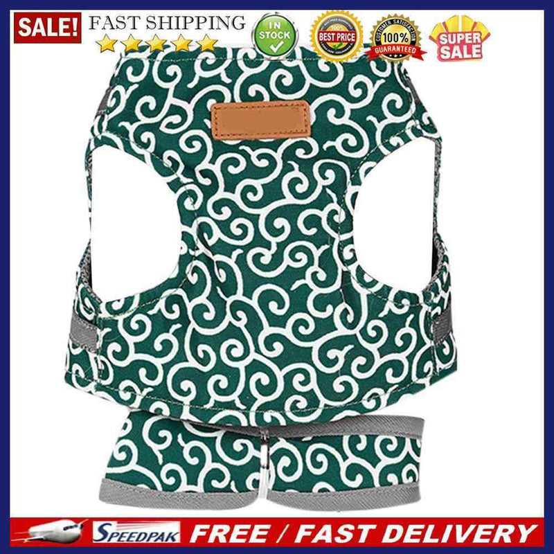 Pet Dog Cat Harness Vest Collar Outdoor Walking Leash Set for Small Dogs Kitt