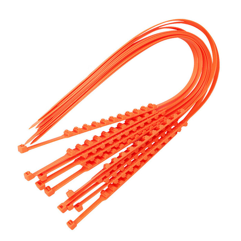 10x Car Winter Tires Snow Chains Anti-skid Wheel Tyre Cable (Double Tooth) Newly