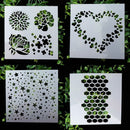 Paper Cards Layering Stencils Walls Painting Scrapbooking Embossing Template