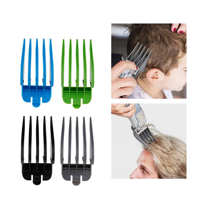 3pcs Profession Styling Limit Comb Barber Hair Trimmer Cutter Guide (Black)