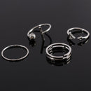 Wedding Engagement Hollow triangle Simplicity Jewelry Open Ring Joint Ring Ring