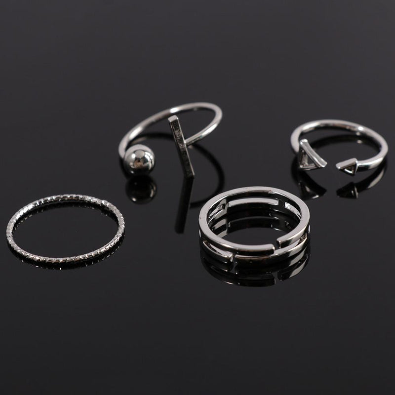 Wedding Engagement Hollow triangle Simplicity Jewelry Open Ring Joint Ring Ring