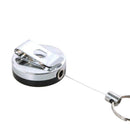 steel Tool Belt Retractable Key Recoil Ring Pull Chain Clip Keys B3J7