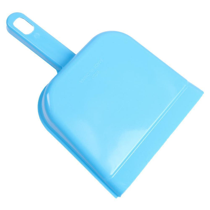 Mini Desktop Plastic Sweep Cleaning Brush Small Broom Dustpan Set (Blue) Newly