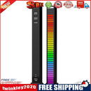 2pcs  RGB 40 LED Voice-Activated Pickup Rhythm Strip Light (Black)