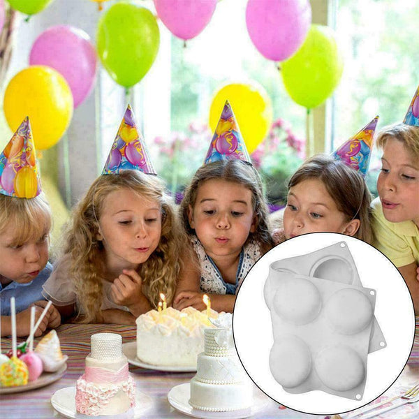 Flat round mousse cake mold DIY baking mold silicone G3L6